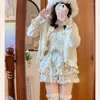 Gonne giapponese harajuku ragazze kawaii in pizzo pantalone pieghetta femminile ad alta vita cortometrali floreali y2k estetica simpatica torta mini