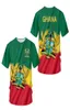 Ghana Jersey 3D Stampa grafica magliette Y2K Flag estiva Tshirt Casual Oversize Drop Drop Whole Team Tee 2206231376820
