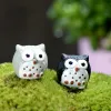 5Colors Künstliche Vögel Owl Garden Decor Fairy Garden Miniaturen Mini Gnome Moos Terrariums Harz Crafts Figuren LL