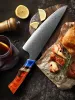 Chef Knife de 8 pulgadas Damasco Butcher Knife Japan VG-10 Super Streceding Steel Professional Cocina de cocina Super Shark Cucharante