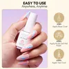 Gel de unhas Makartt Polish nude Gillter rosa marrom neutro 6 pcs 8ml Mergulhe UV LED todas as estações Manicure DIY Varnish q240507