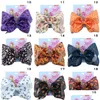 Hair Clips Barrettes 8Inch Siwa Bow Ribbon Large Accessories Bone Pumpkin Design Halloween Girls Clippers Baby Drop Delivery Jewelry H Dhiql