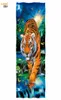 Hugsidea MicroFiber Turn Handhels Moonlight Tiger 3D Design Grote Dikke strandhanddoek voor Cool Man Women Travel Swimming Sport Toalla 210316748717