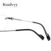 Marcas de gafas de sol KRASIVYY Glases sin borde marco Hombres Titanio Luxury Luxury Alta calidad anteojos de anteo