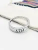 Classic Delta Sigma Theta Anneaux Black Letter Symbol Ring For Women Fashion Summer Style Gift Jewelry 2018 Nouveau arrivée entier JE9884087
