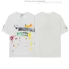 Sleeve Amari Print Amirl Amis Französische Designer Herren T -Shirt Lanvins Top -Brand -Marke Reflektierende Druckqualität übergroß