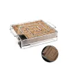 Grills 125g/Bag Holzchip Apfel Cherry Eiche Hickory BBQ Sägemehl Raucher Begasation Box Speck Holzstück Raucher BBQ Grill Werkzeugzubehör Accessoires