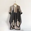 Halsdukar 2024 Summer Thin Printed Premium Hijab Shawl Chiffon Scarf Women Muslim Paisley Overlay Split Silk