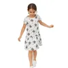 Robes de fille sautant mètres chauds vendeurs robe fille robe animale imprime