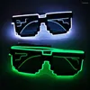 Party Dekoration Dekorationen blinken Requisiten Halloween Brille LED LEGSUME BLASSE MOSAIC Leuchtende Sonnenbrille