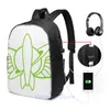 Mochila Funny Graphic Print Star Command USB Charge Men Bags Escola Bolsa Bag Laptop