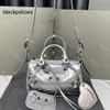 Balencig le Cagole Généhes femmes sacs moto sac en cuir sac de luxe épaule de mode cool fille crossbody rose mini crocodile noir argent rouge sac blanc sacs f365