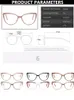 Lunettes pour les yeux de chat en métal frame femme Tr90 Brand Designer Trend Cateye Computer Eyewaer Gradient Color Eyegalss 240423