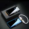 Hot Selling Dual Purpose Gas Unfilled Electricity Cigarette Torch Lighter Double Arc Electric Lighter Usb Rechargeable