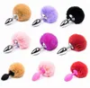 yutong Naturey anal plug bunny tail acier inoxydable en acier inoxydable et bouchons de silicone