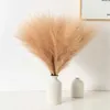 Decorative Flowers Wreaths 5 Pcs autumn Artificial Pampas Grass Crafts Bouquet For Christmas Accessories Home DIY Candy Box Wedding Decor Fake Plants Reed