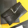 designer Crocodile Leather Handbag Lady totes evening bag Alligator handbag women clutch Luxury UPTOWN flap envelope purses Bags caviar wallets mens carrying 7A