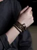 Halsbandörhängen sätter högkvalitativ verklig chunhua gamla material nha trang vit kyara agarwood armband nedsänkt typ schack nan eaglewood