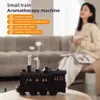 Aierwill Train Air Humidifier 초음파 아로마 테라피 디퓨저 미스트 메이커 향기 에센셜 오일 아로마 디 퍼스 원격 제어 240508