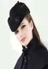 Stingy Brim Hats Women Hat Fashion Noblewoman Vintage Wool Felt Elegant basker Feathers Stewardess Fedora Ladies Formal Caps1987618