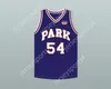 Custom nay mens Youth / Kids Caron Butler 54 Racine Park Panthers Basketball Jersey avec Patch Top cousé S-6XL