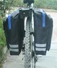 Sac à vélo de vélo de vélo noir sacs de vélos PVC et nylon étanche à double côté arrière rack de queue de queue de queue