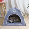 Katzenbetten Möbel Haustier Zeltbett Wärme Matte Katzen Schlaf Haus Versorgung Kätzchen Welpen Zelte Höhlen Welpen Klapphautprodukte Haustier Accessoires D240508