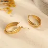 Boucles d'oreilles cerceaux icam exagéré métal grand cercle disque atmosphérique disque multi-niveaux rétro rond boho creux iadies