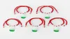 10 stcs groene boeddha bodhisattva hanger met witte kralen rood snaar touw lucky armband Chinese oosterse sieraden verstelbaar2701199
