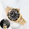 Wodoodporne męskie automatyczne zegarki mechaniczne klasyczny styl 41 mm pełny stal ze stali nierdzewnej zegarek na rękę Sapphire Super Luminous Watch Luksus