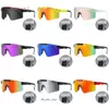 Pitviper Sommer Neue 17 Farben Original Sport Google TR90 Polarisierte Sonnenbrille für Männer/Frauen im Freien im Freien Brillen 100% UV Spiegelspiegel Lens Geschenk Viper 9525