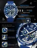 Montre-bracelets Megir Fashion Mens Watchs Top Silicon Sport Military Watch Chronograph Date Imperproofr Wristwatch Horloge masculine