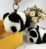 8cm lindo verdadero verdadero pianda panda bear bag encerm con llavero colgante de llaves juguete3089005