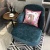 Brand Design Two Leopards Silk Throw Pillow Fashion Pillowcase Sofa Chair Car Lumbar Pillow Cushion Cover Back Cushion 240508