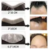 رجال الأطفال الباروكات الجبهة الرجال Toupee 100 قطعة شعر بشرية لـ V style remy مع قاعدة رقيقة من الجلد الطبيعية تسليم تسليم DHOGP