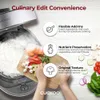 HP Twin Pressure Rice Cooker with 16 Menu Options, White, GABA, Veggie Porridge, Fuzzy Logic Technology, Energy Saving, 10 Cups, 25 Qts Uncooked