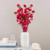 Dekorative Blumen künstlicher Blumenblume Seiden Pfirsich Blossom Ast Cherry Plum Hochzeit Arrangement Pflanze für Zimmer Home Weihnachtsdekor Kerst