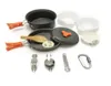 12pcs Kit de cuisine de camping de camping extérieur Randonnée BBQ BBQ BALLE COOIR PICNIQUE BOL