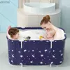 Bathing Tubs Seats New folding bathtub bucket adult portable bathtub childrens swimming pool household plastic all bathtub with lid household sauna WX