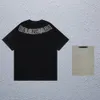 PARIS Men's Designer de diseñadores de camisetas BA Camiseta de manga corta Camiseta de ajuste de camiseta de algodón puro Camiseta suelta con tecnología de diamante caliente Carta de mangas cortas B2