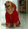 Fleece grote hondenjack winter dikke winddichte hondenkleding capuchon pet jas jas voor mediumlarge honden in kleding 240508