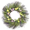 Flores decorativas de galhos rústicos grinaldas primavera de flor selvagem margarida margarida lavanda artificial