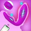 Andere gezondheidsschoonheidsartikelen Wireless App Bluetooth G Spot Dildo Vibrator Vrouwelijke afstandsbediening Remote Control Wear Vibrating Clitoris Stimulator S voor vrouwen slipje Y240503