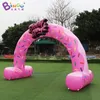 Hot sales 10m width (33ft) with blower advertising inflatable dount archway air blown cartoon food theme arches for event entrance decoration toys sport