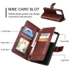 Xiaomi 11t Pro 5g Luxury Case Redmi Note 12 Pro Multi Card Leather Book Funda Redmi Note 11 Pro Plus 11 T 12S 11Sフリップカバーのケース