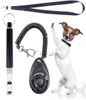 Hondentraining Whistle met Clicker Kit Verstelbaar Pitch Ultrasonic met lanyard voor PET Recall Silent Control JK2012KD7874289