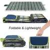 Wodoodporna mata piknikowa na zewnątrz kempingowa mata plażowa Plaid Portable Travel Sleeping Boin Składany dywan łączony dywan 240508