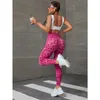 Leggings pour femmes Leopard Leggings Leggings sexy sans couture hauts hauts de rythme de gym mince pantalon d'entraînement de la mode