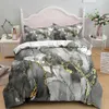 Set di biancheria da letto lettiere in marmo grande/grande marmo d'oro grigio giù per il piumone per uomo moderno tintura arte astratta tintura gotica machine copripiumino j0507