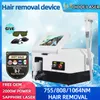 Portable 2000W 808nm Diode Laser 755 808 1064nm Wavelength Freezing Point Painless Permanent Alexandrite Hair Removal